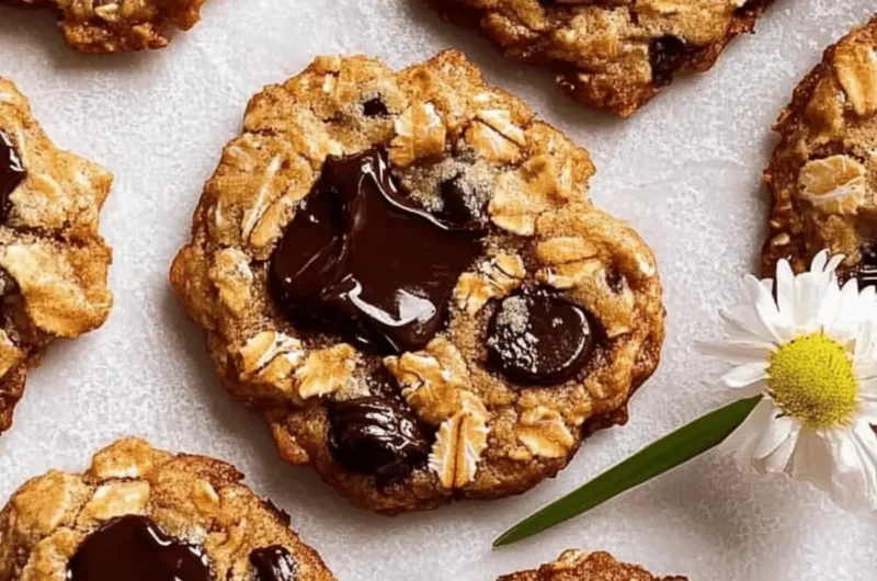 Brown Butter Oatmeal Choc Chip Cookies (easy!)