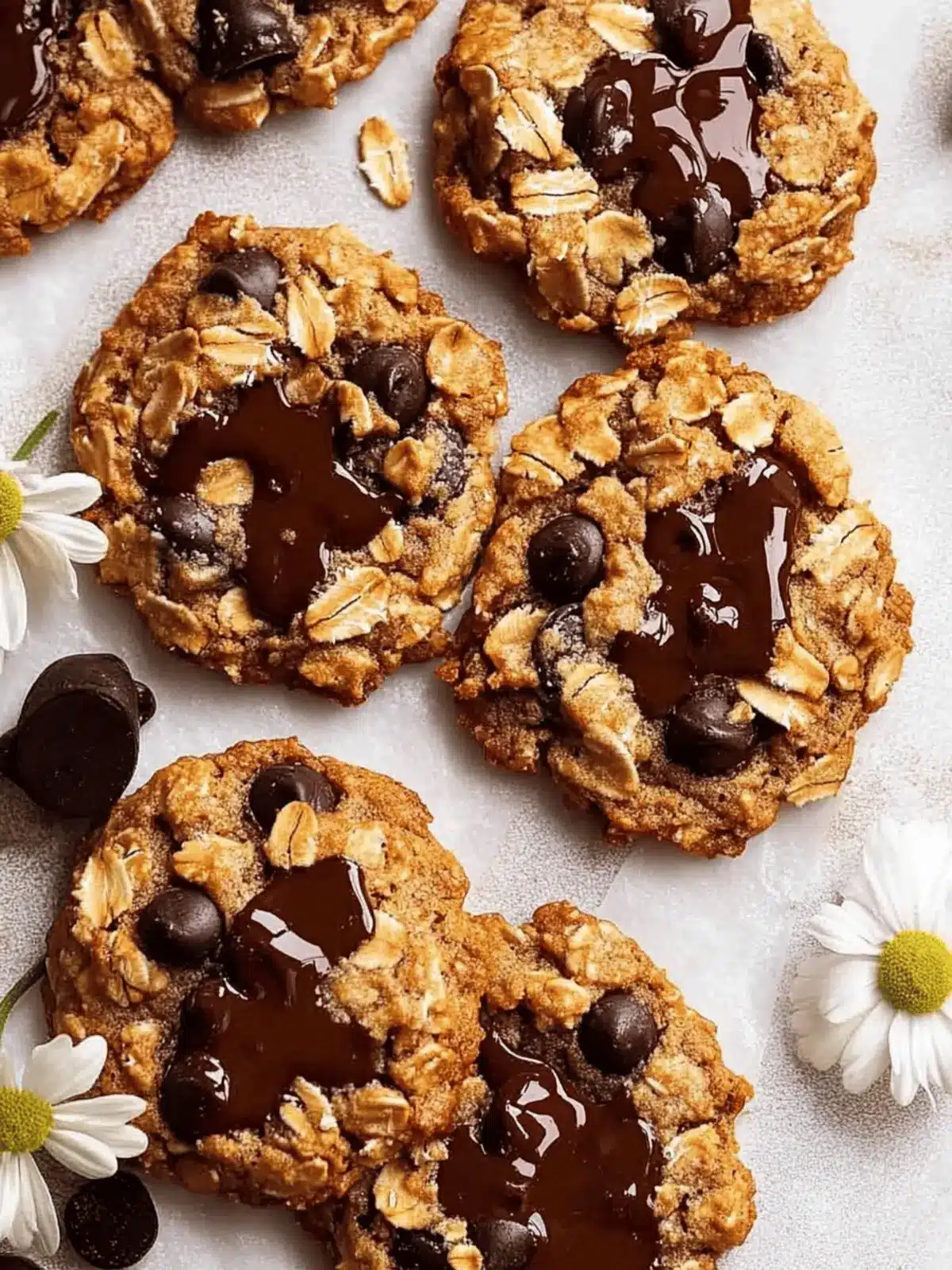 Brown Butter Oatmeal Choc Chip Cookies (easy!)