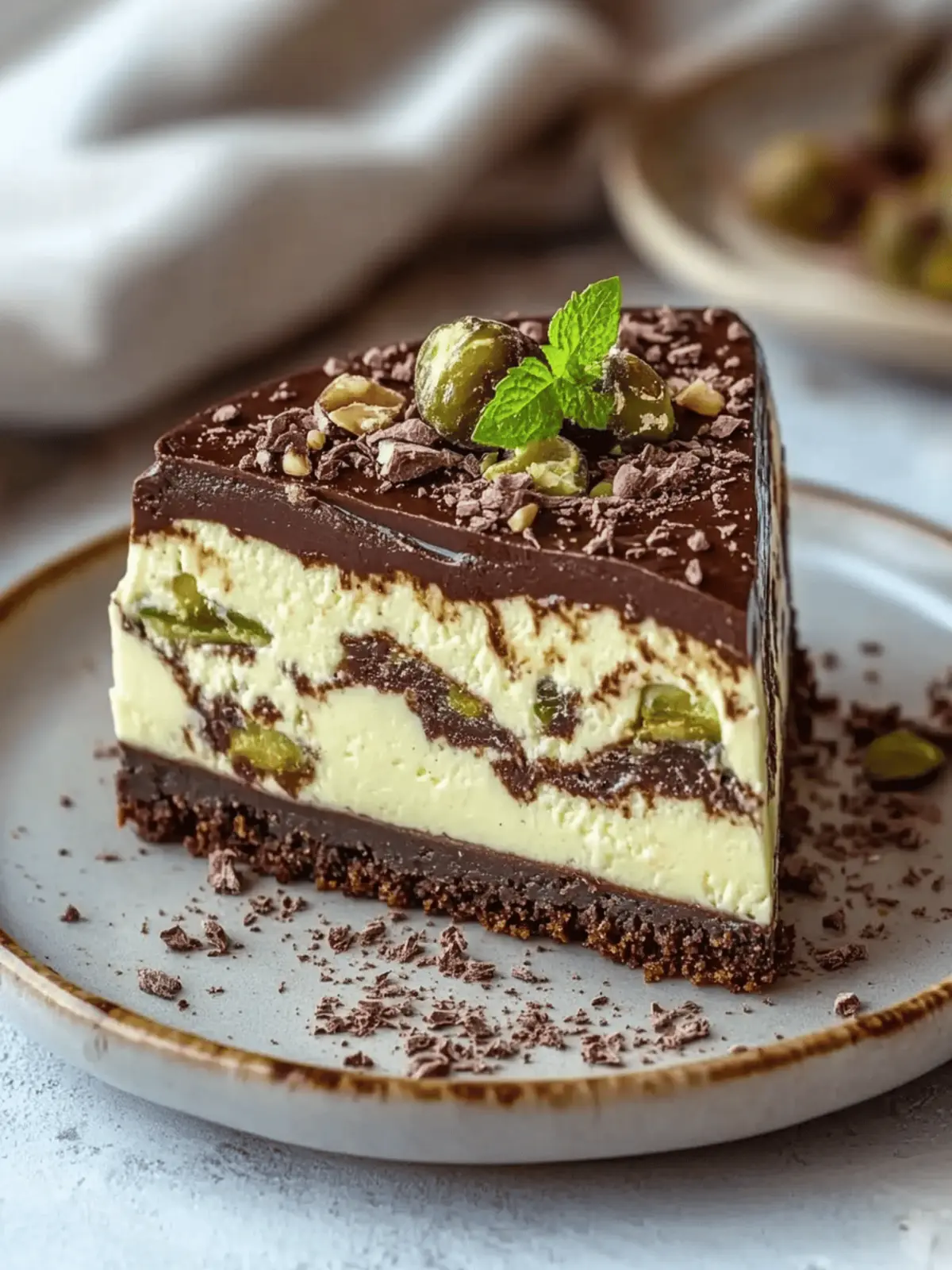 Tahini Dubai Chocolate Cheesecake