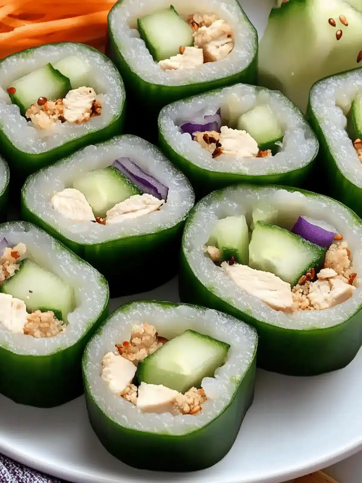 Easy Chicken Cucumber Sushi