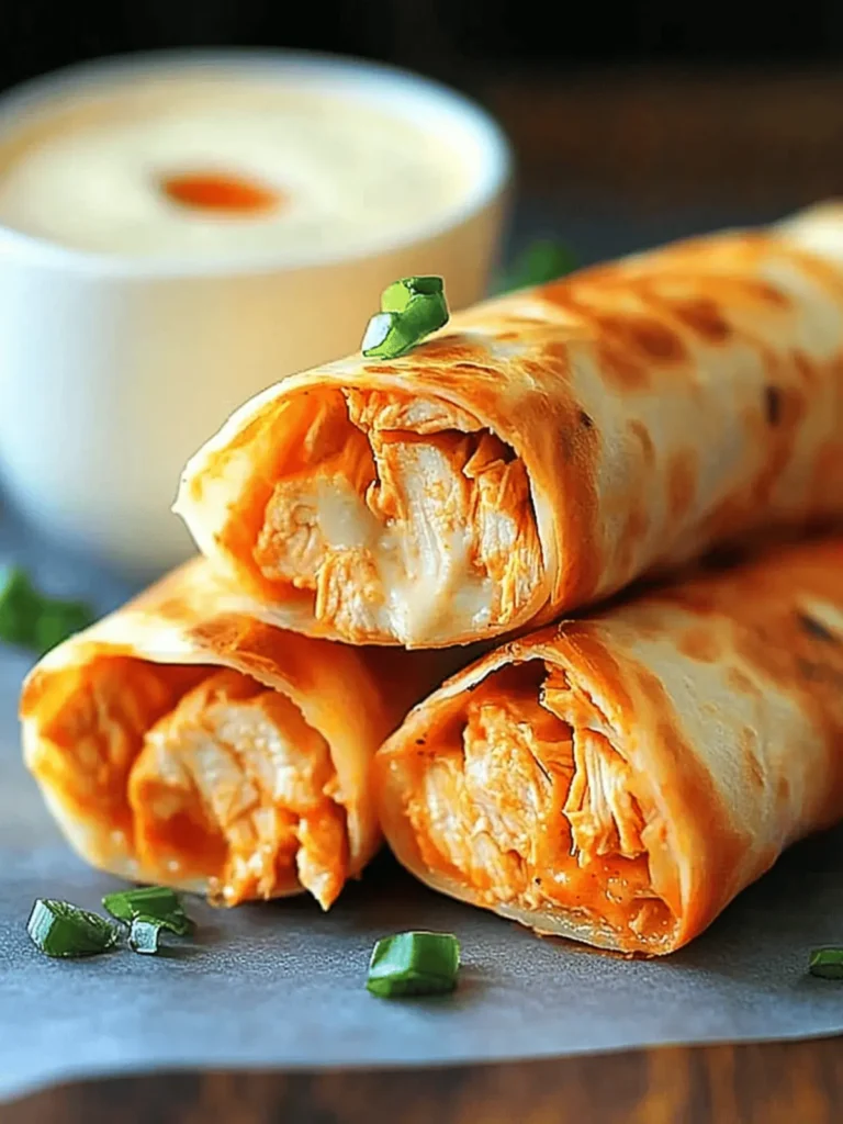 Irresistibly Crunchy Buffalo Chicken Wraps for Every Party 2 Buffalo Chicken Wraps