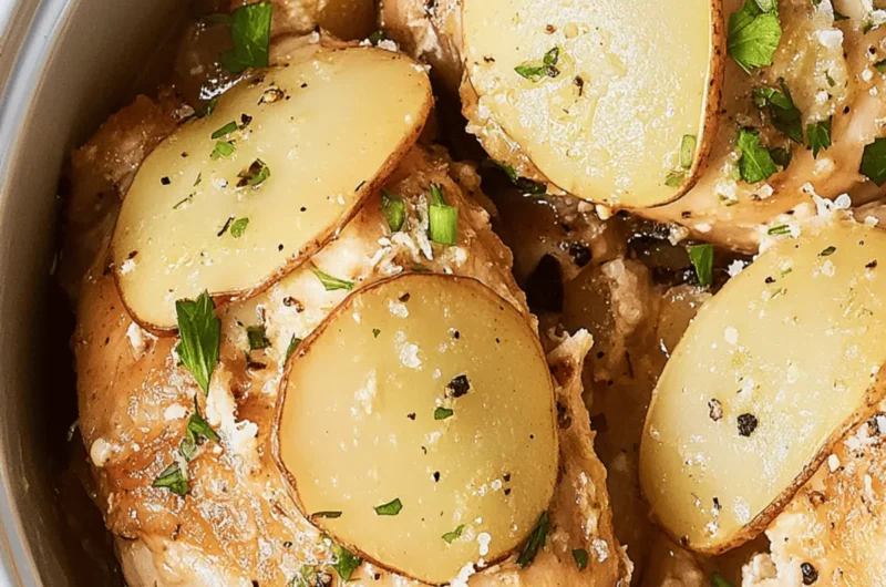 Slow-Cooker Garlic-Parmesan Chicken