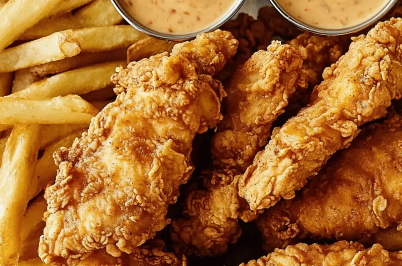 Crispy Copycat Raising Cane's Chicken & Sauce at Home 1 Copycat Raising Cane's Chicken & Sauce