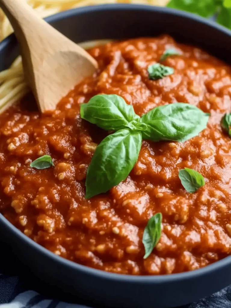 Tasty Homemade Spaghetti Sauce