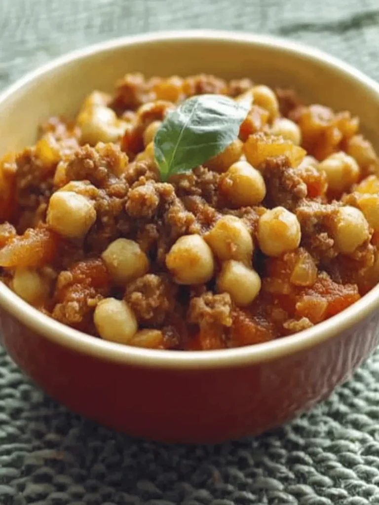 Savory Ground Beef and Garbanzo Bean Casserole for Cozy Nights 3 Ground Beef and Garbanzo Bean Casserole