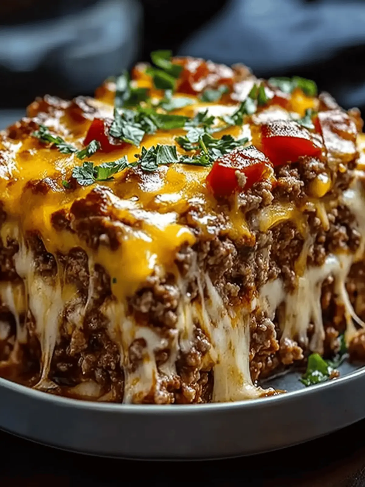 Cheesy Loaded Meatloaf Casserole
