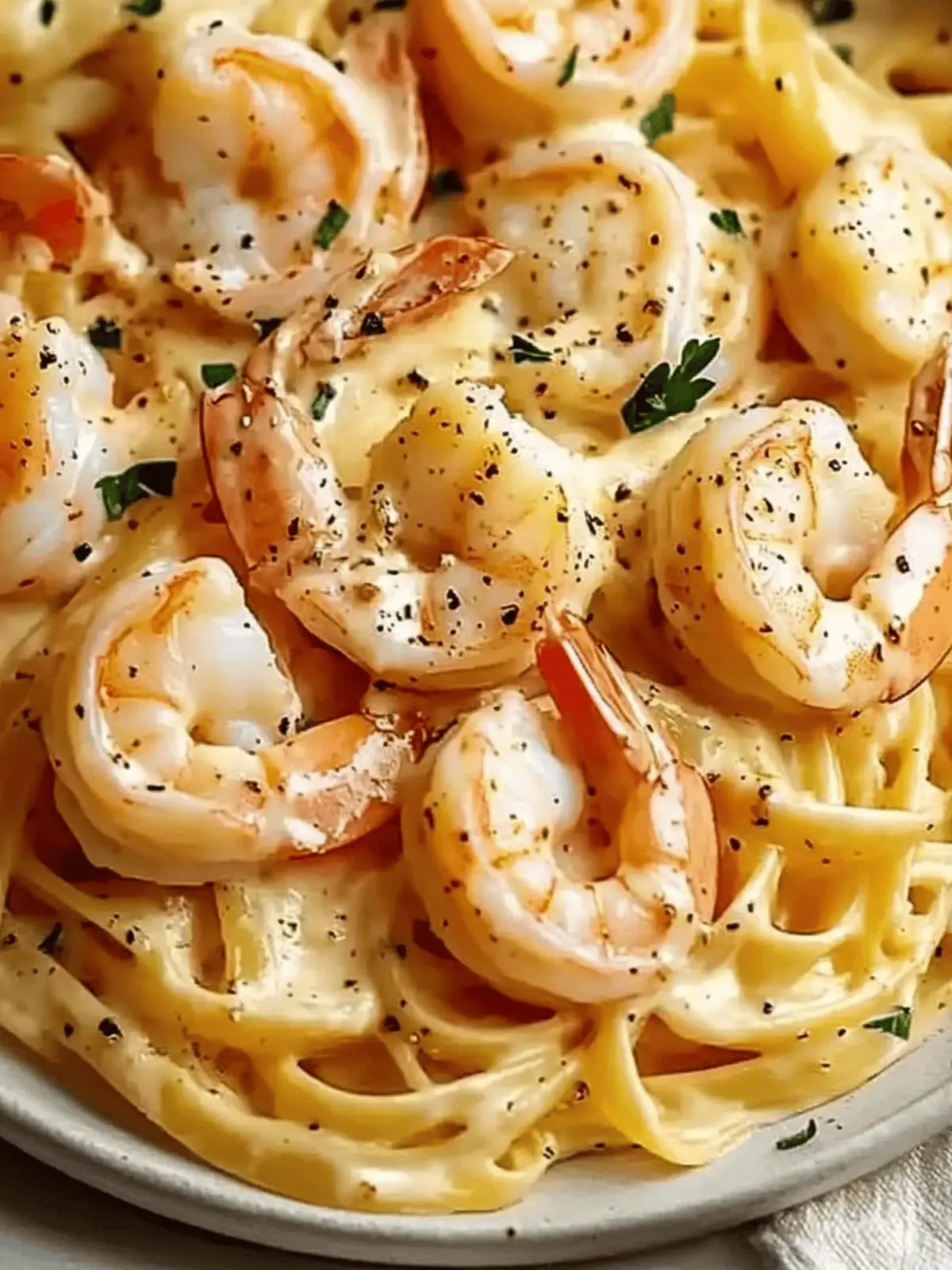 Creamy Garlic Shrimp Pasta