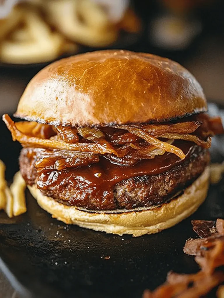 BBQ Meatloaf Burger