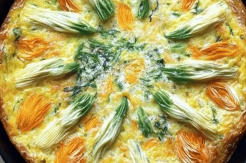 Squash Blossom Frittata