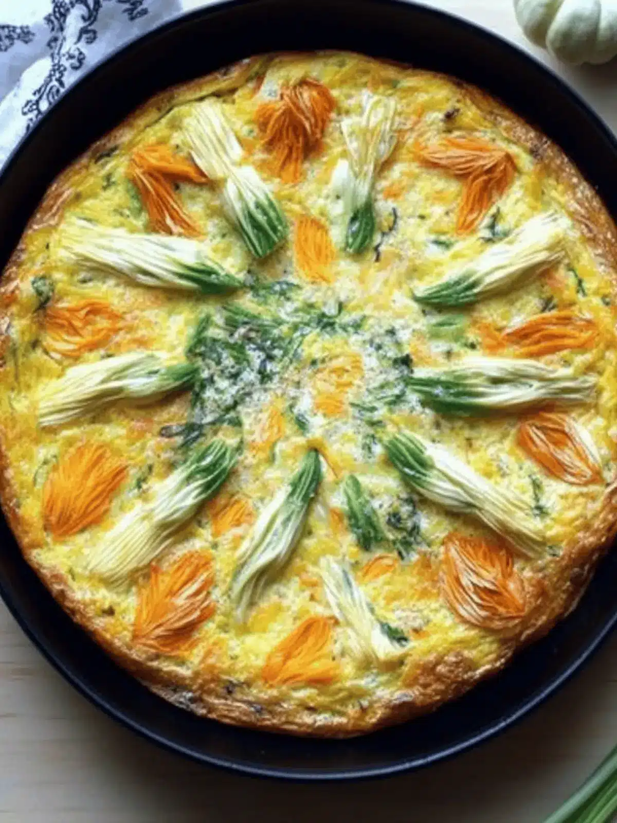 Squash Blossom Frittata