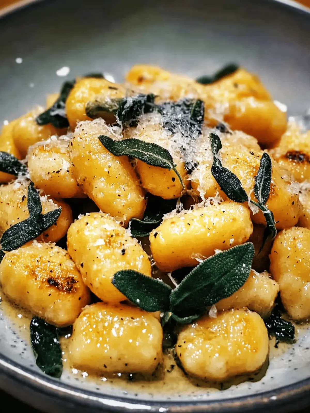 Pumpkin Gnocchi Brown Butter Sage