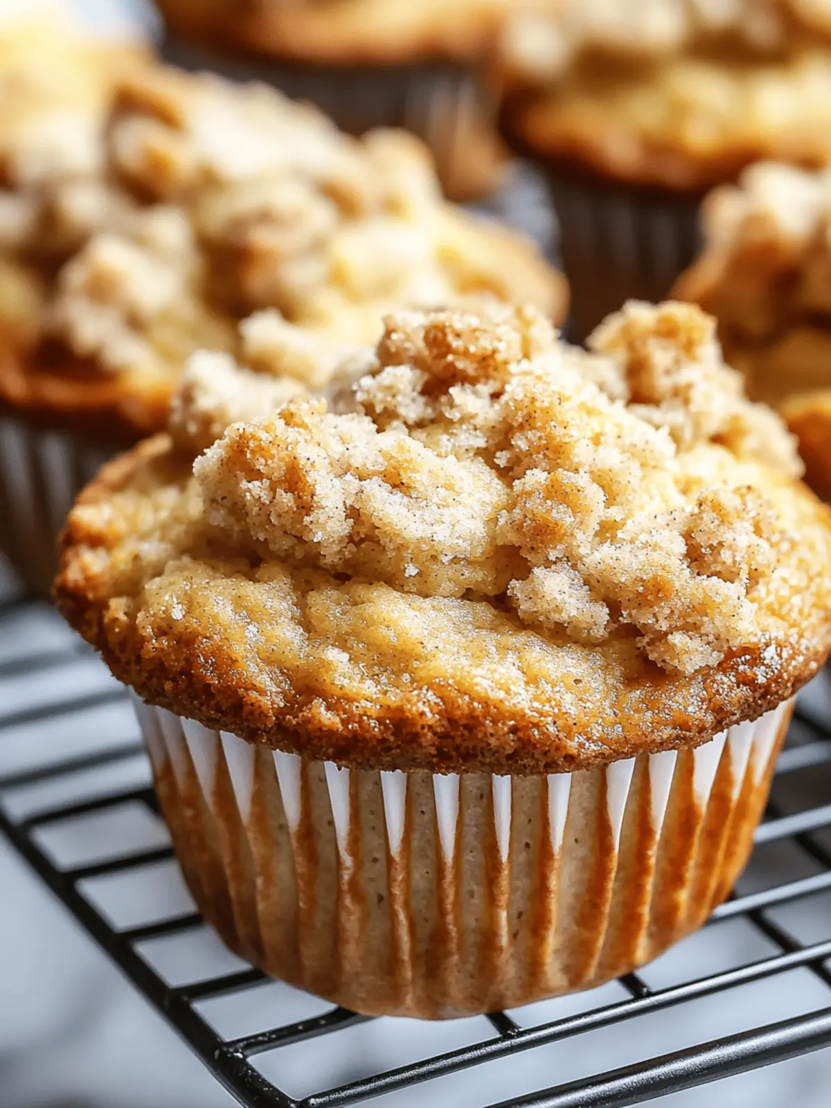 Banana Muffins With Crumb Topping