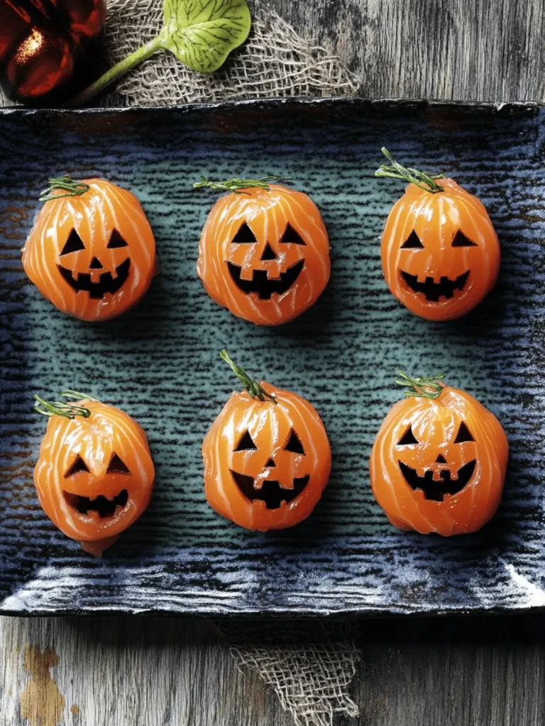 Halloween Salmon Temari Sushi: Spooky Fun and Delicious Bites 2 Halloween salmon temari sushi