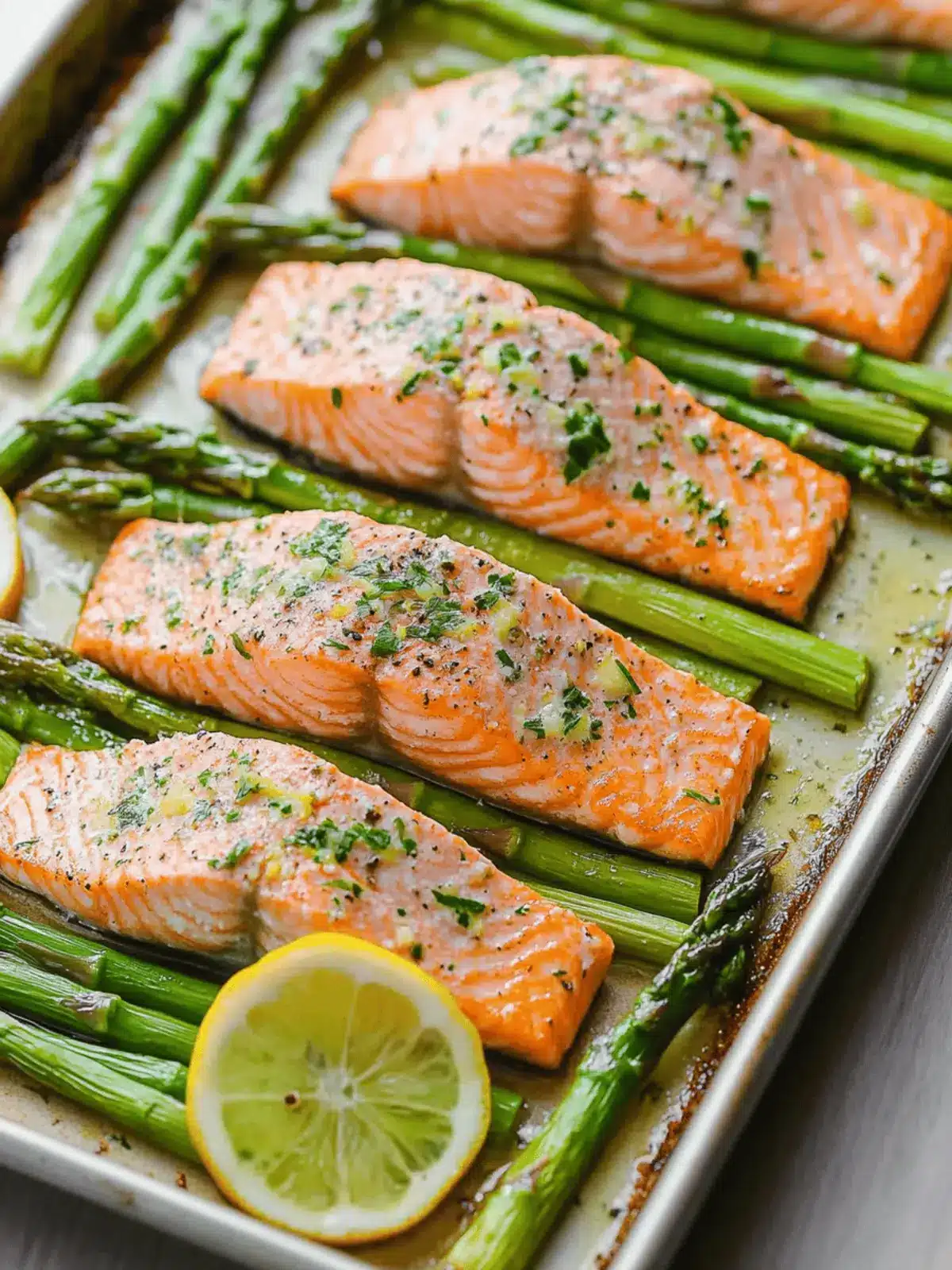 Sheet Pan Salmon and Asparagus