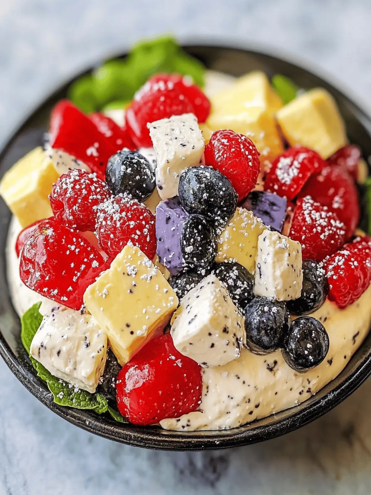 Red, White & Blue Cheesecake Delight