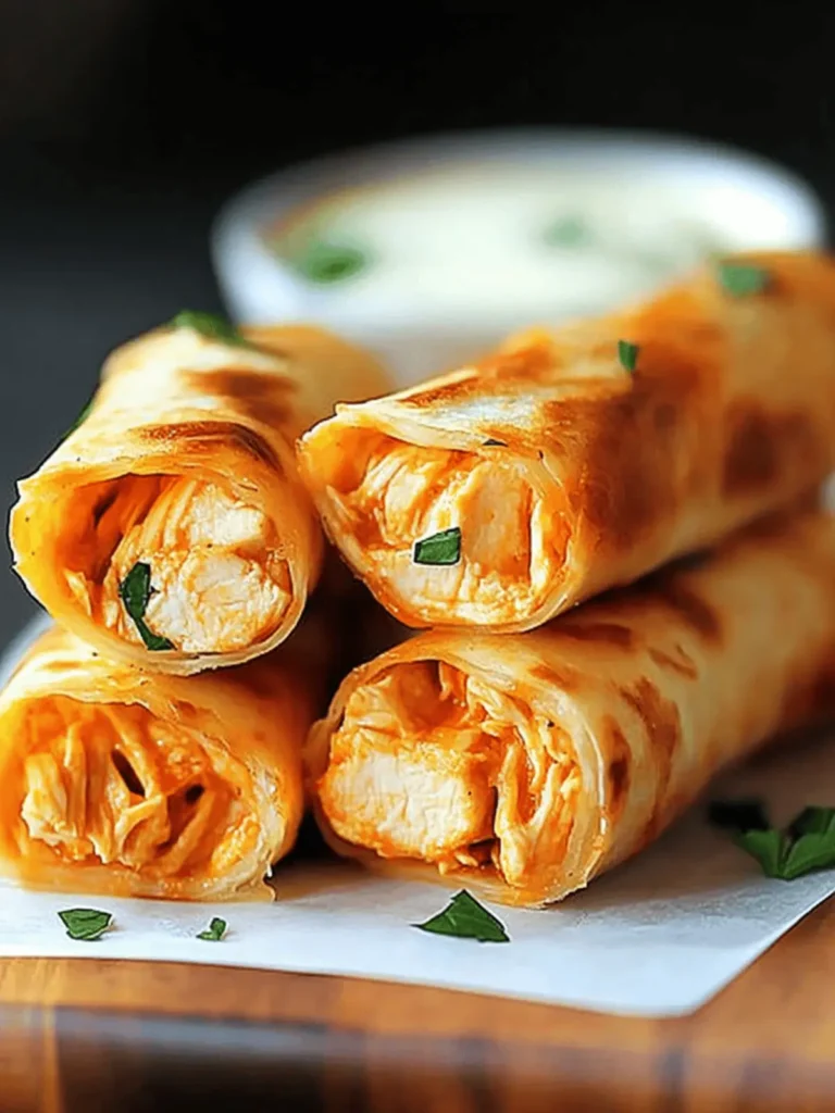 Irresistibly Crunchy Buffalo Chicken Wraps for Every Party 4 Buffalo Chicken Wraps