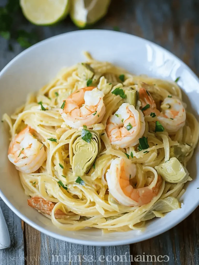 Delicious Shrimp and Artichoke Linguine Recipe in 30 Minutes 2 Shrimp and Artichoke Linguine Recipe