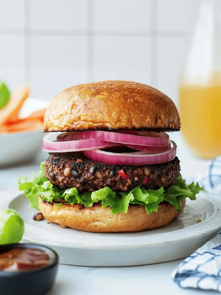 Savory Easy Black Bean Burger in Under 30 Minutes 3 Easy Black Bean Burger