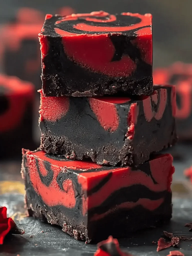 Classic Halloween Vampire Fudge: A Spooktacular Treat to Make! 4 Classic Halloween Vampire Fudge