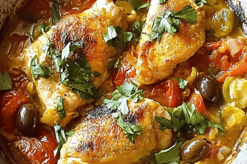 Chicken Provencal (With Tomatoes and Olives)
