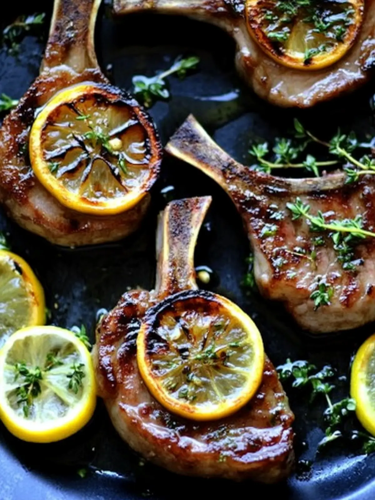 Easy Lemon Thyme Lamb Chops