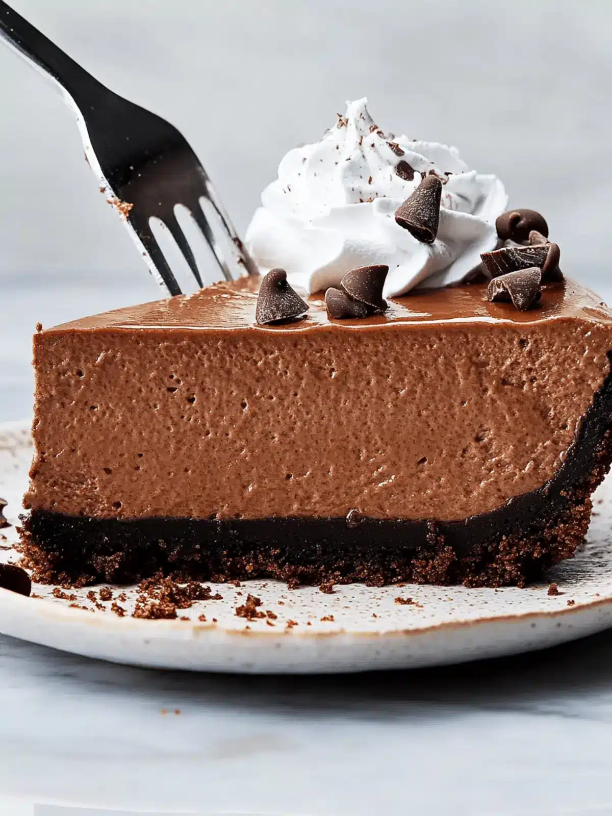 Decadent Chocolate Cheesecake with Oreo Crust Bliss 4 Chocolate Cheesecake