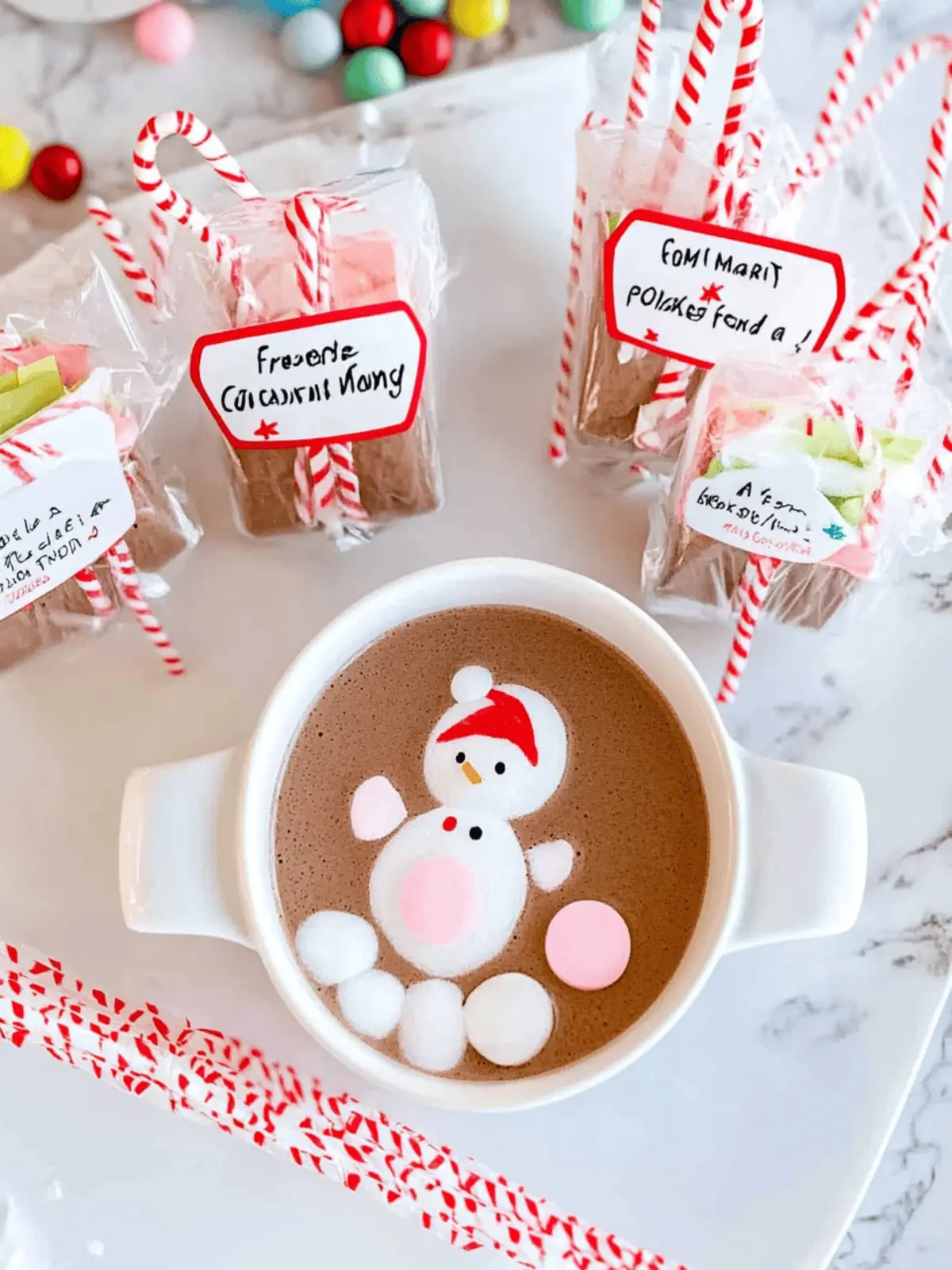 Snowman Soup Christmas Favors