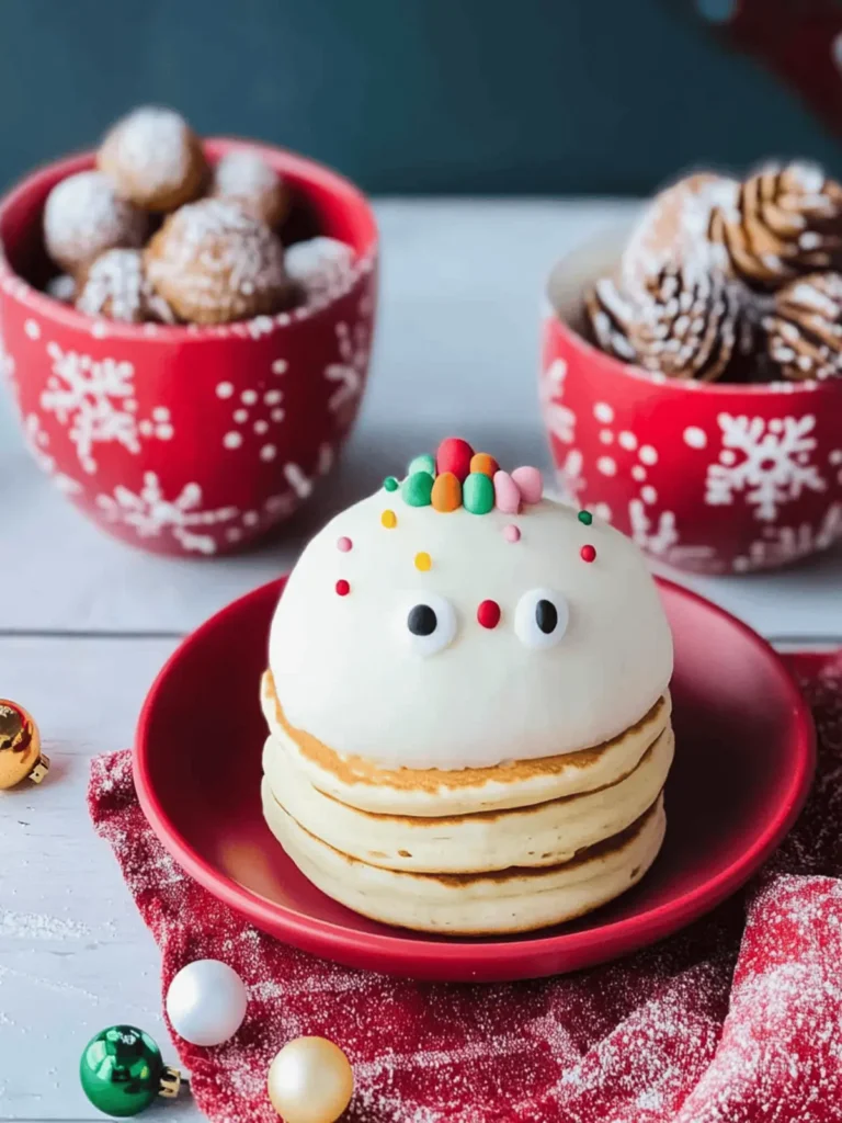 Christmas Magic: Stacked Christmas Tree Pancakes Delight 3 Stacked Christmas Tree Pancakes