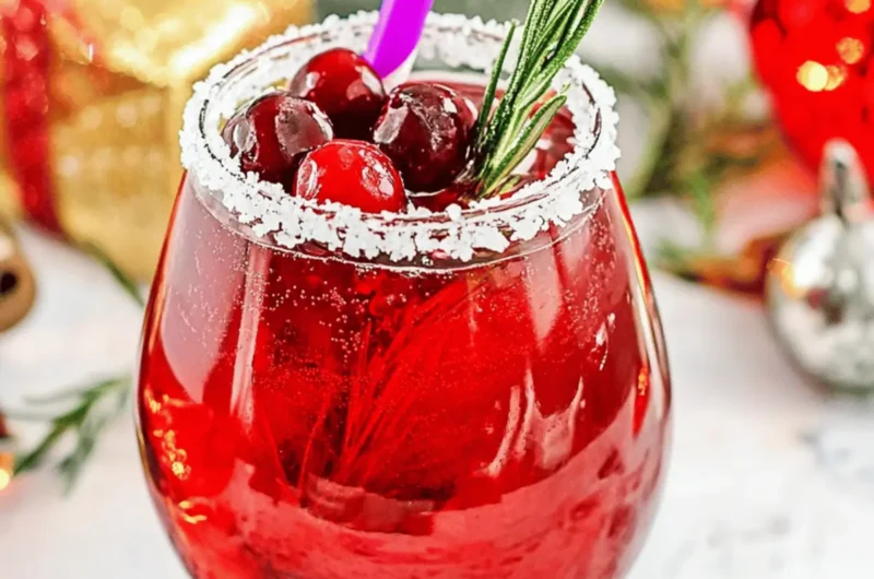 Cranberry Rosemary Cocktail – Perfect Christmas Cocktail
