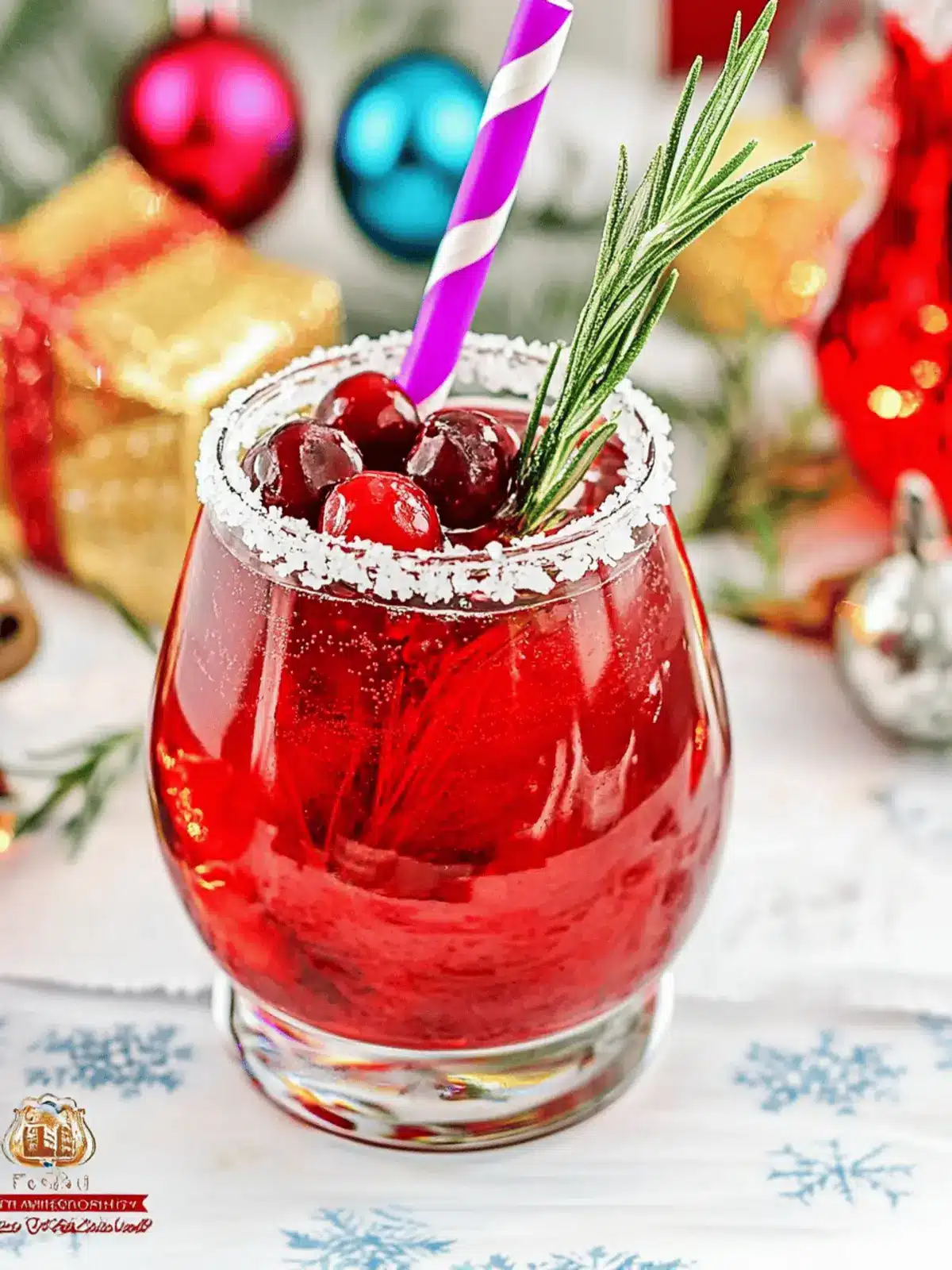 Cranberry Rosemary Cocktail – Perfect Christmas Cocktail