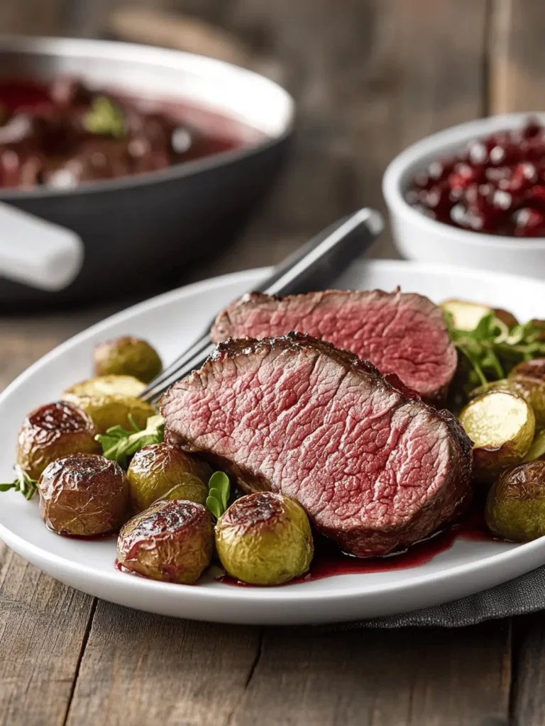 Savory Classic Beef Tenderloin Roast with Cranberry Drizzle 3 Classic Beef Tenderloin Roast with Cranberry Drizzle