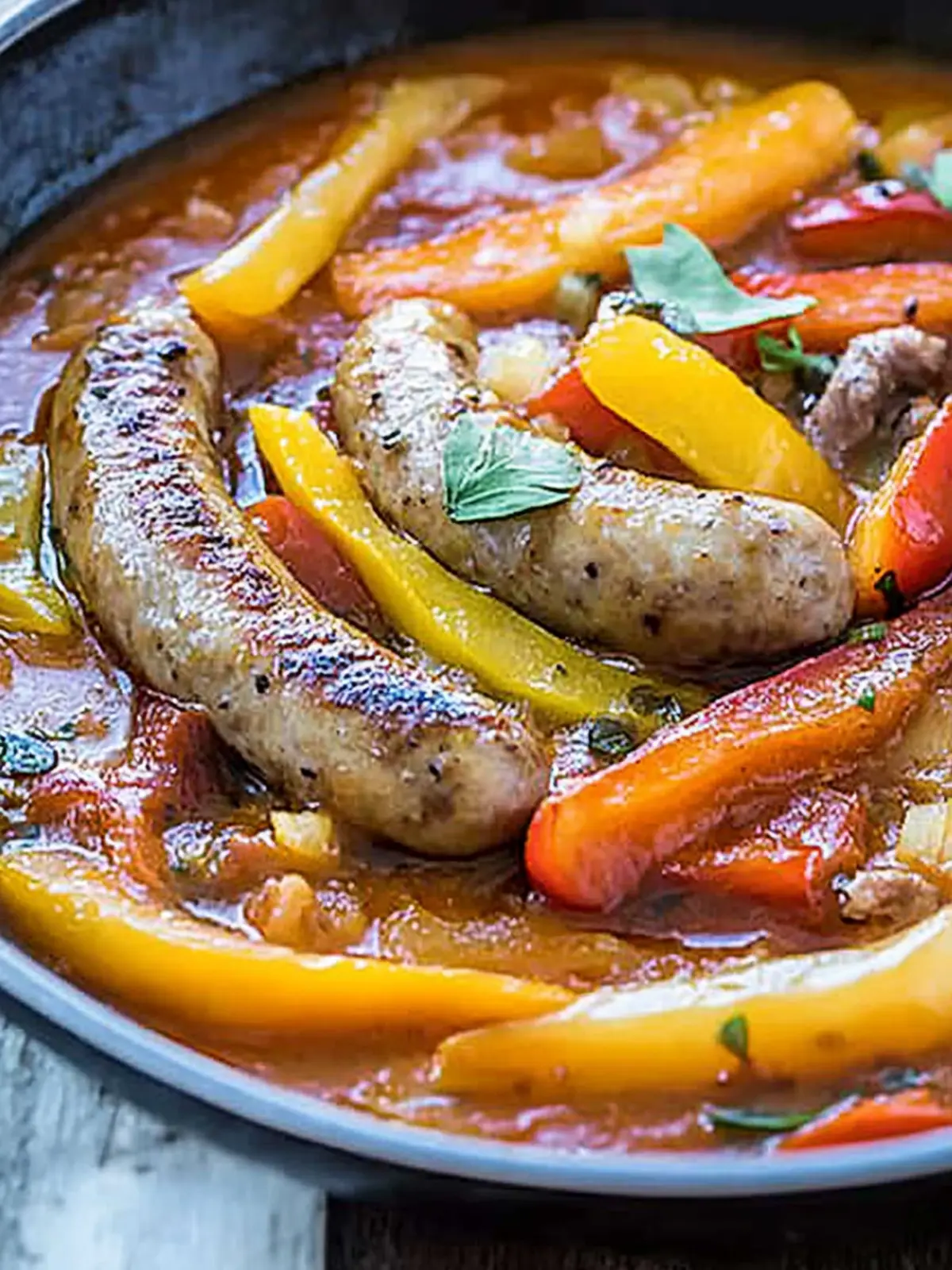 Italian Sausage and Peppers in an Hour: Comfort Made Easy 2 Italian Sausage and Peppers in an Hour!