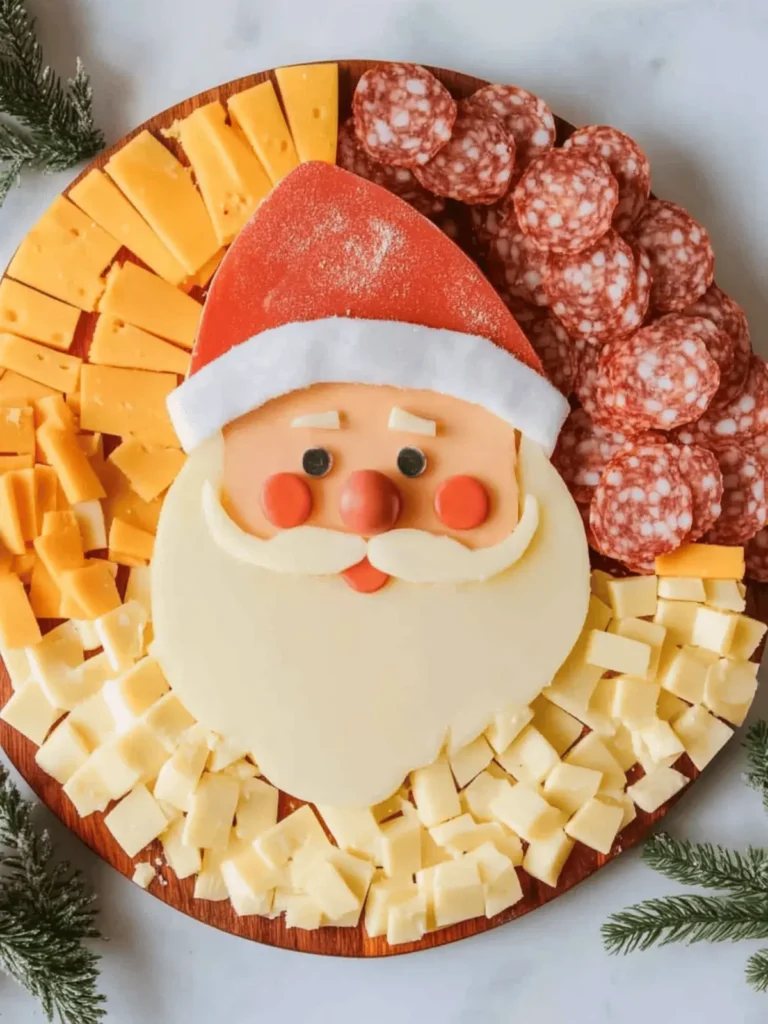 Easy Santa Christmas Cheese Board: Fun Festive Snack for All 3 Easy Santa Christmas Cheese Board