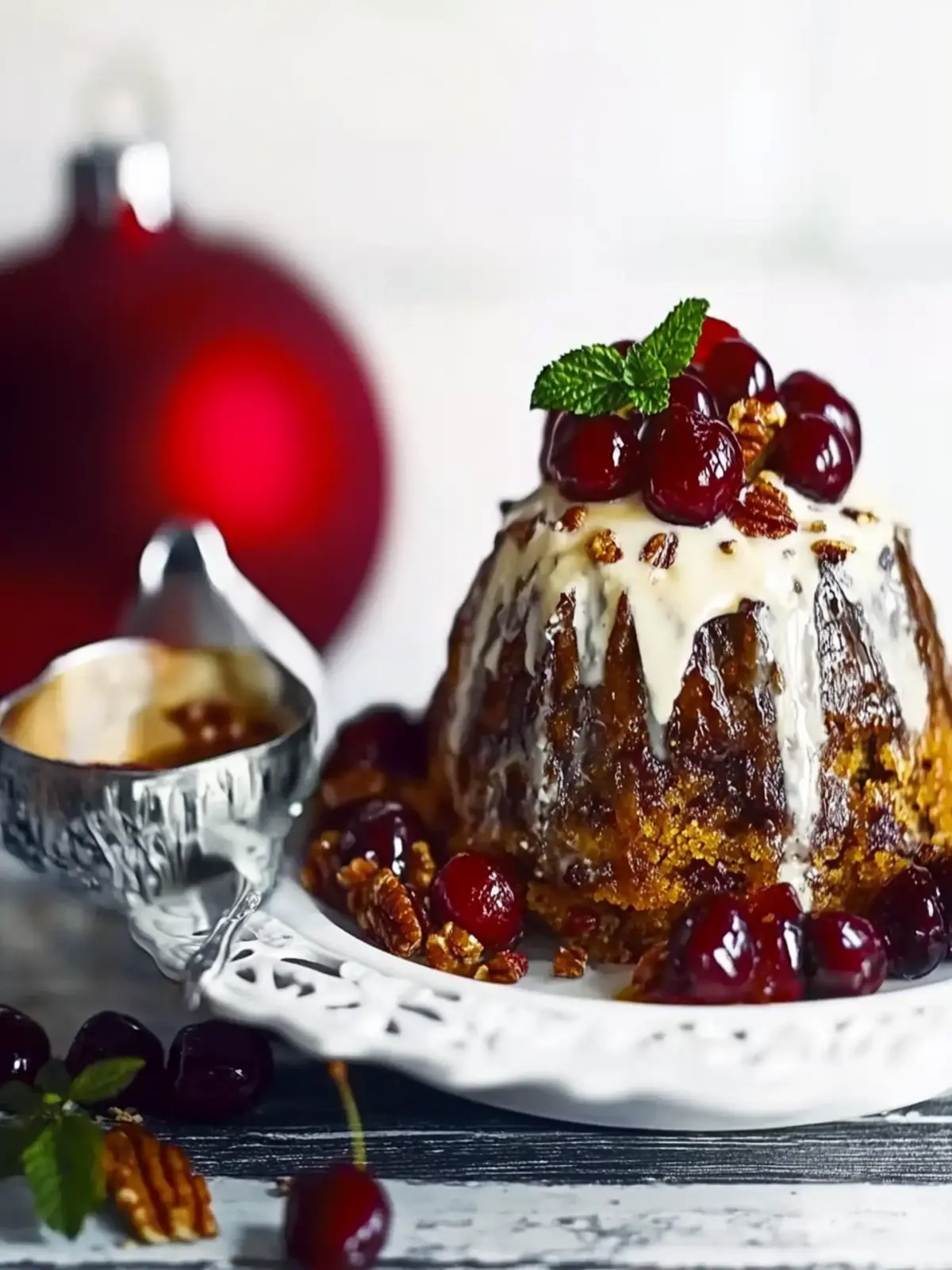 Delightful Cherry Pecan Christmas Pudding for Festive Cheer 5 Cherry pecan Christmas pudding