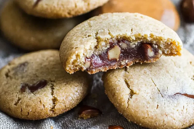 Coffee Hazelnut Shortbread Cookies • Melt in Your Mouth!