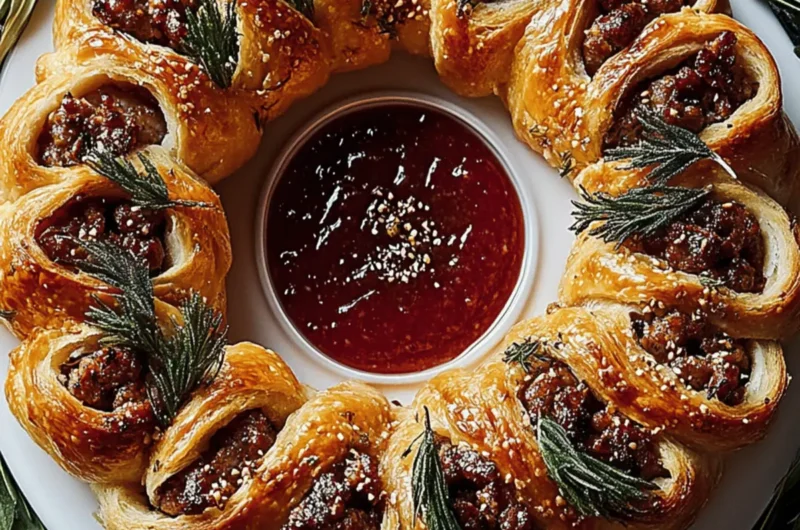 Sausage Roll Wreath