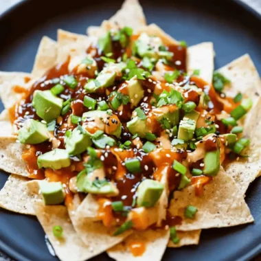 Poke Nachos with Gochujang Mayo Sauce