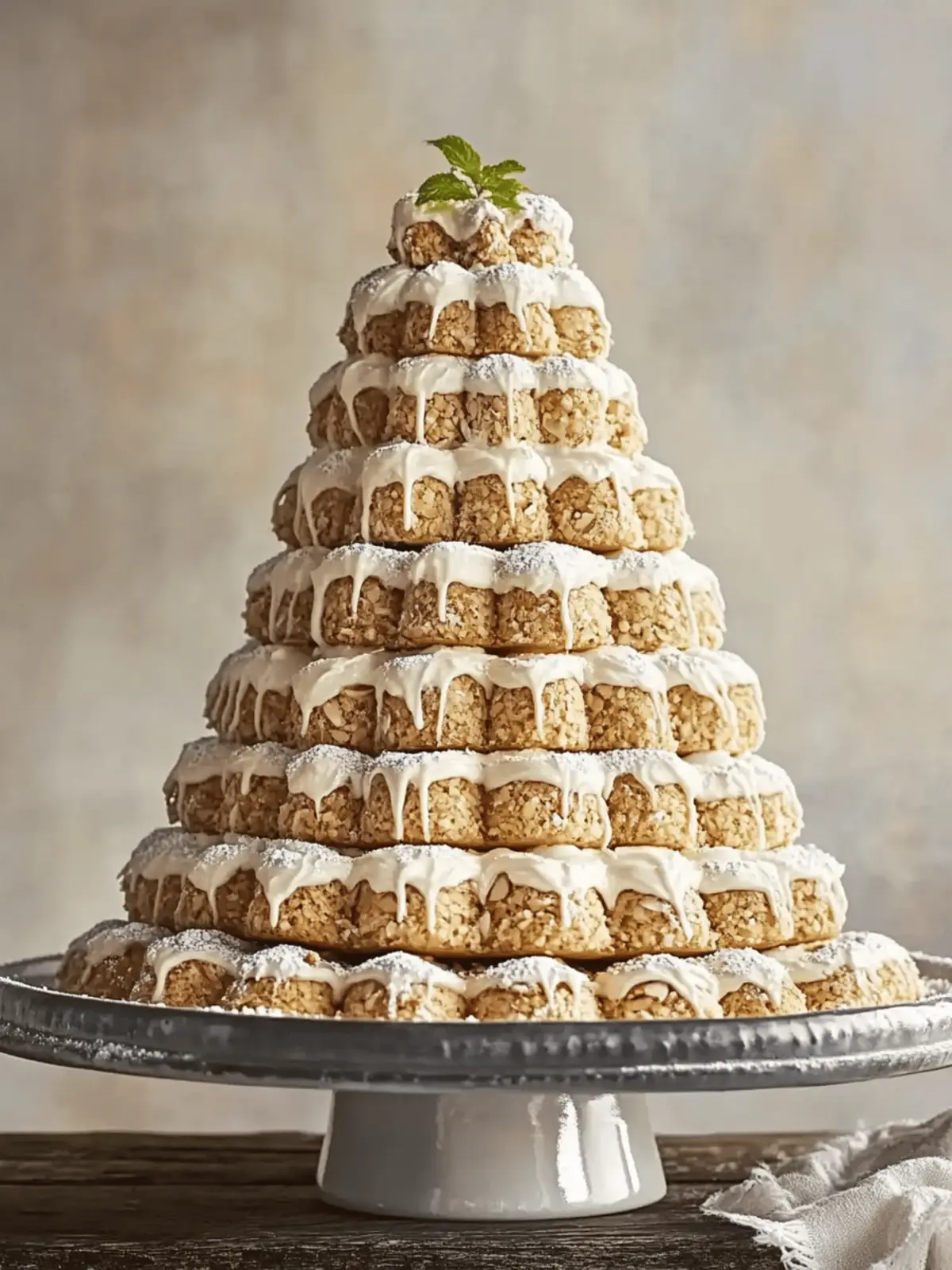 Delight in Kransekake: Easy Norwegian Almond Ring Cake Recipe 3 Kransekake (Norwegian Almond Ring Cake)