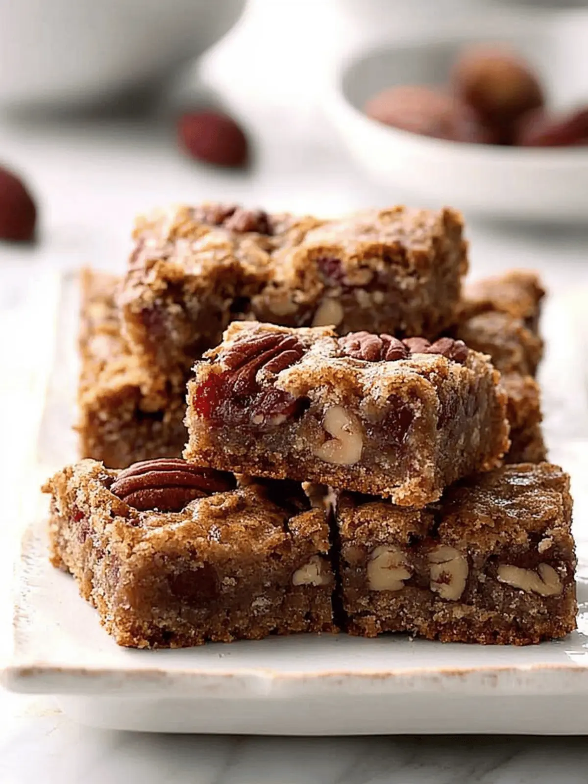 Grandma’s Pecan Rum Bars