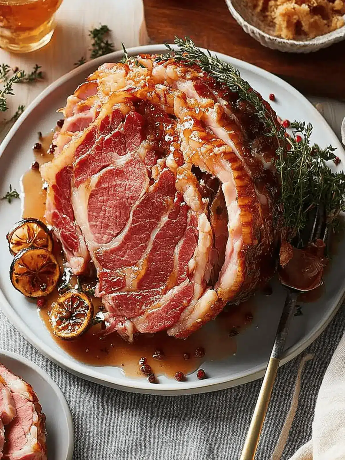 Bourbon-Glazed Ham