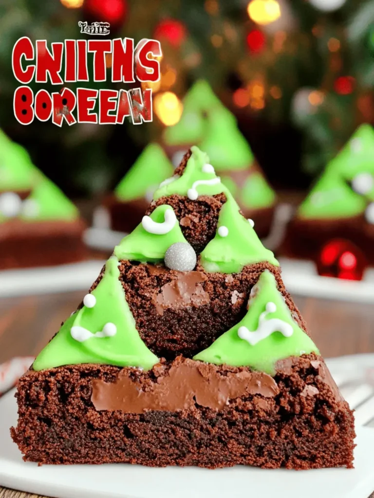 Christmas Tree Brownies