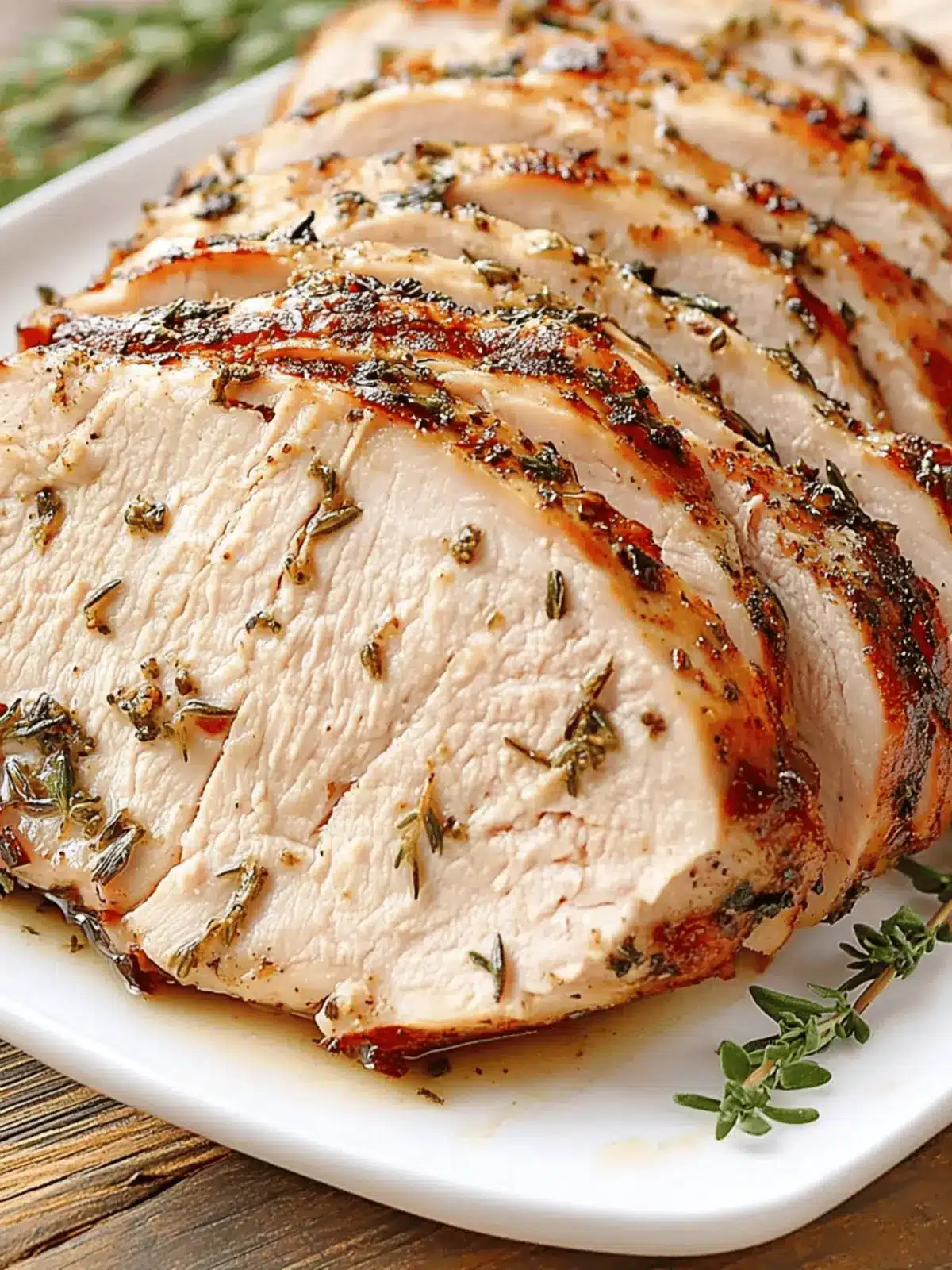 Juicy Air Fryer Garlic Herb Turkey Breast in Just 30 Minutes 2 Air Fryer Garlic Herb Turkey Breast