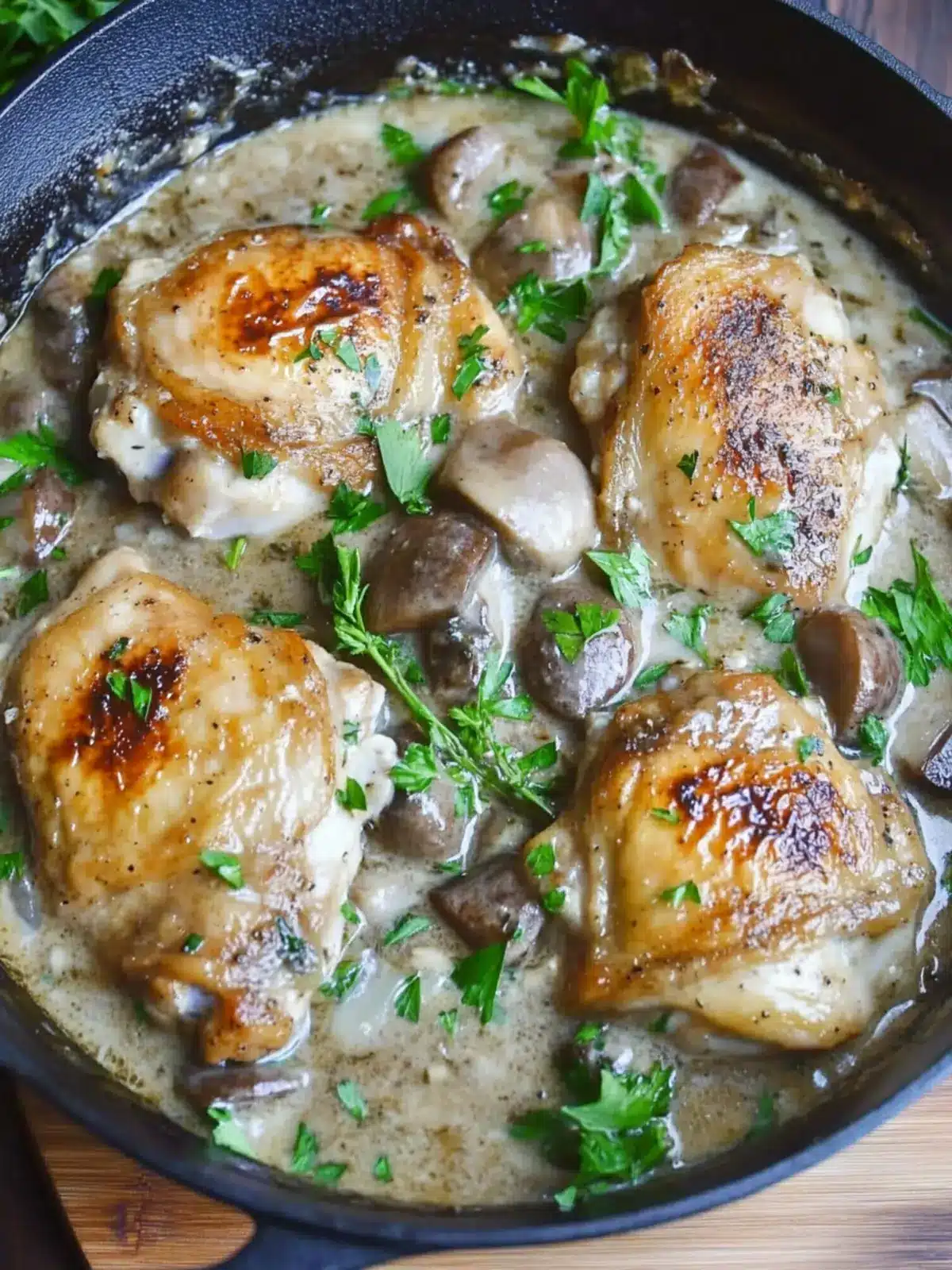 Chicken Thighs Marsala