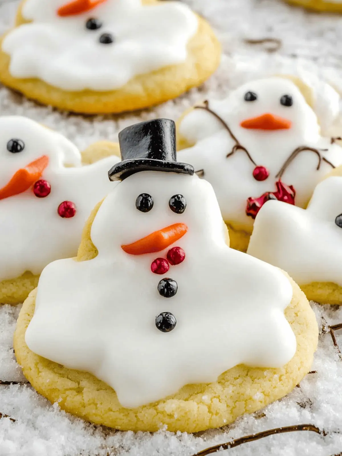 Melted Snowman Cookies 3 Ways to Bring Holiday Joy 3 Melted Snowman Cookies (3 Ways)