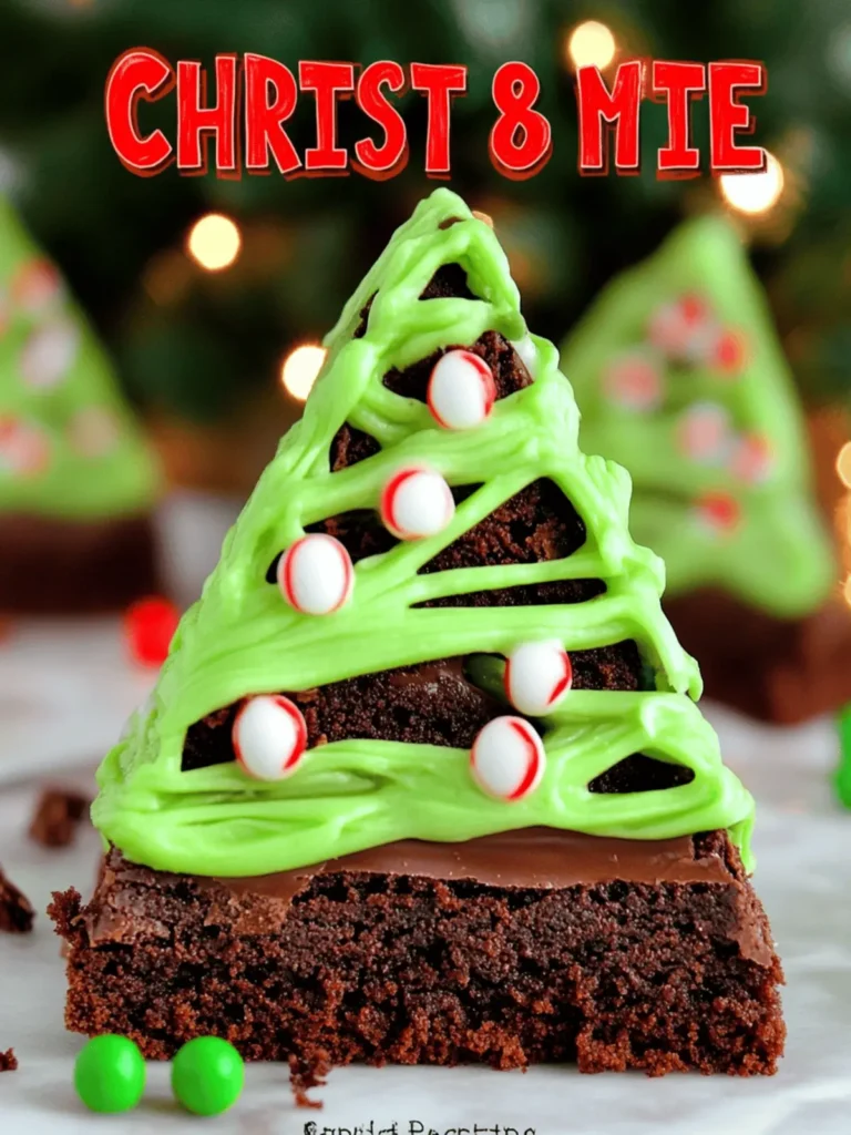 Christmas Tree Brownies