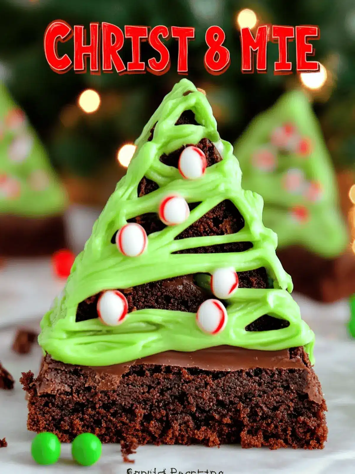 Festive Christmas Tree Brownies that WOW Your Holiday! 2 Christmas Tree Brownies
