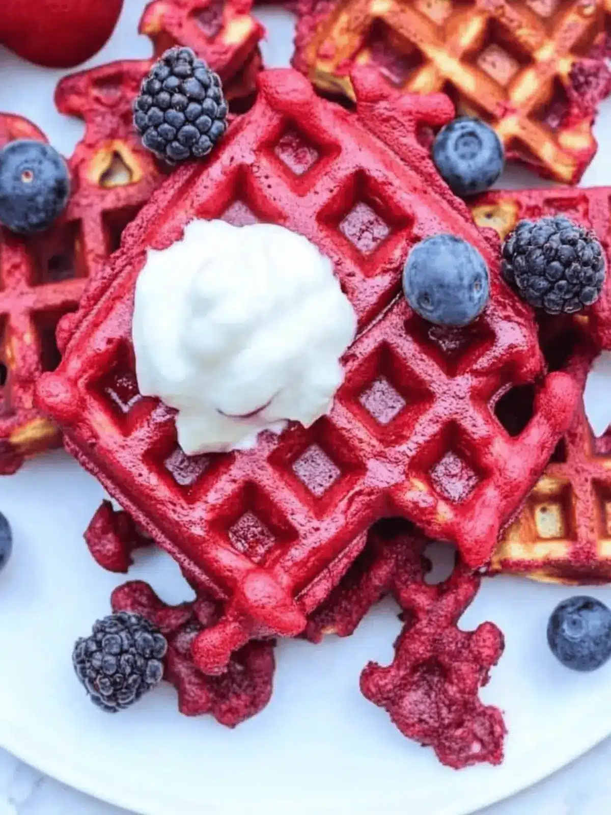 Delicious Beetroot Waffles: Colorful, Fluffy & Nutritious Treats 5 Beetroot Waffles