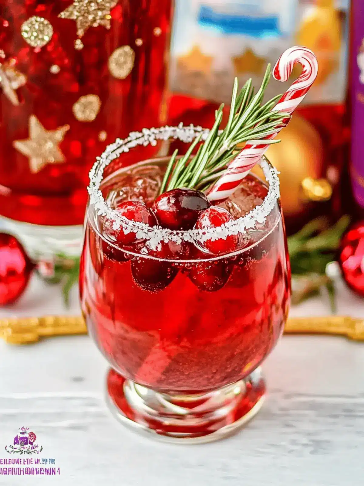 Cranberry Rosemary Cocktail – Perfect Christmas Cocktail