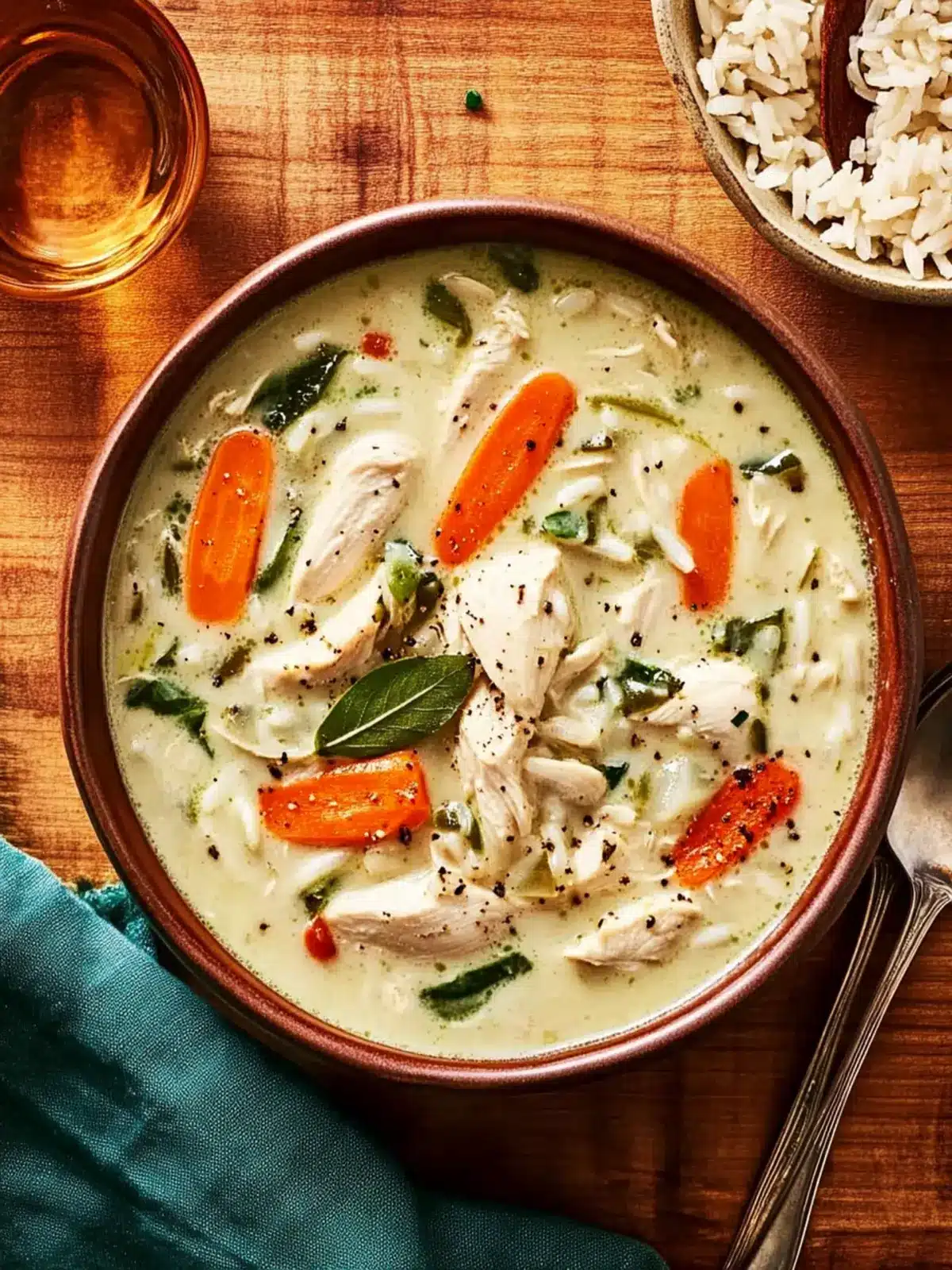 Creamy Chicken-And-Rice Soup
