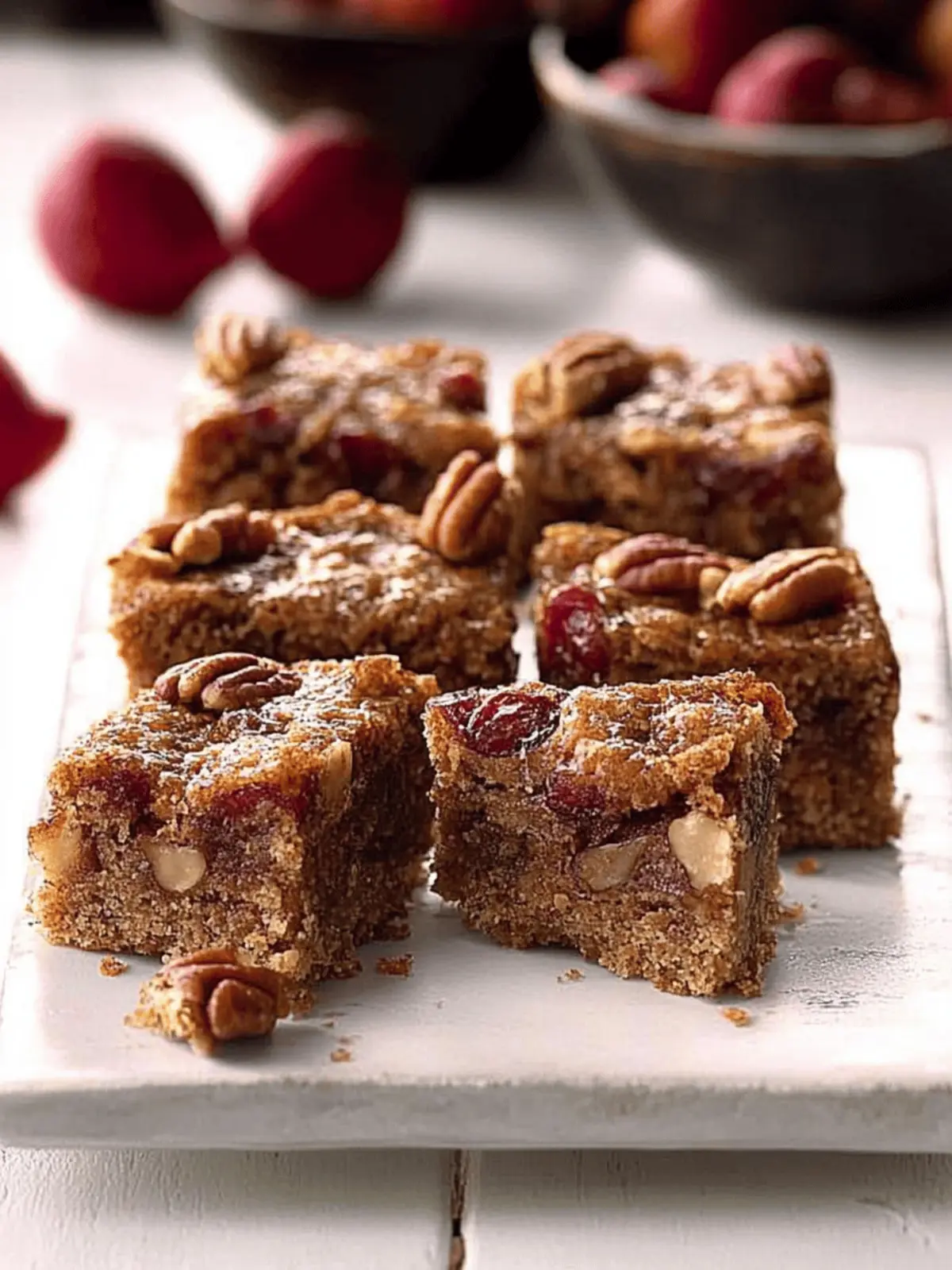 Grandma’s Pecan Rum Bars